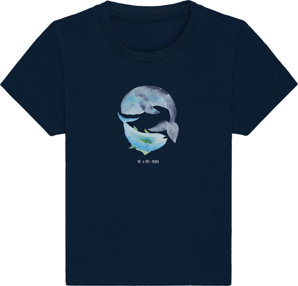 Mr. & Mrs. Panda  T-Shirt Walfisch Thunfisch 0. - 6. Monat Produktbild 