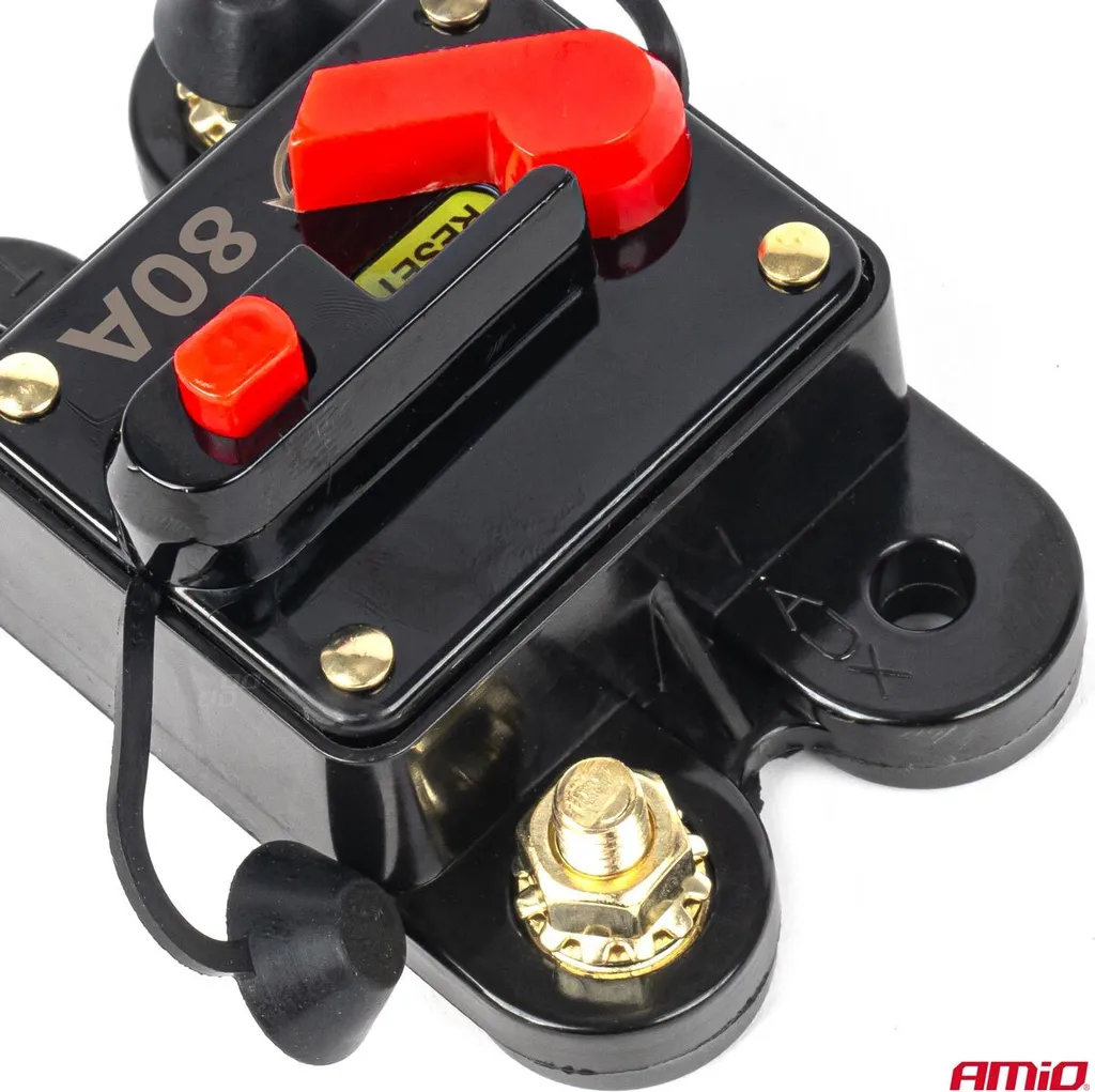 Interruttore Magnetotermico 80A per Audio Auto 12V-48V Professionale - 3