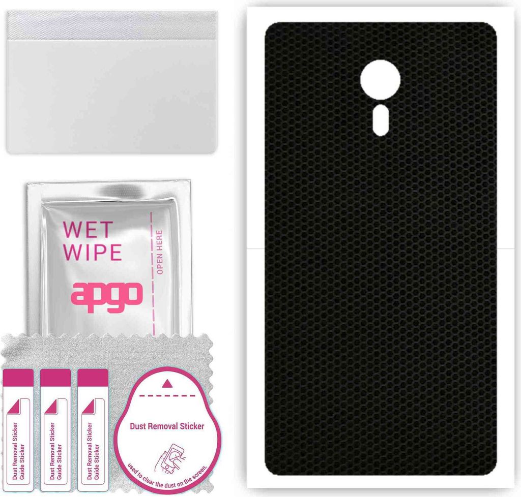 apgo Rückseite Schutzfolie, Skin, kompatibel mit Lenovo ZUK Edge, Hinten Displayschutzfolie aus Vinylfolie, kratzfest, einfache Montage - Matrix