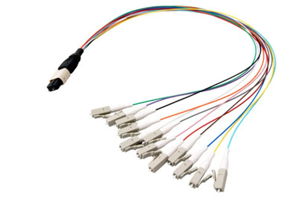 Cavo Breakout MTP-LC 8 Fibre OS2 Giallo 0.4m | Upgrade 100G Sicuro