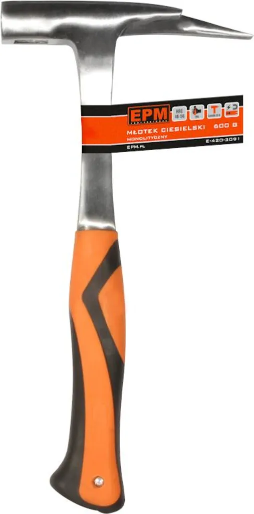 Martello da Carpentiere 600g Monolit E-420-3091 - Acciaio Forgiato
