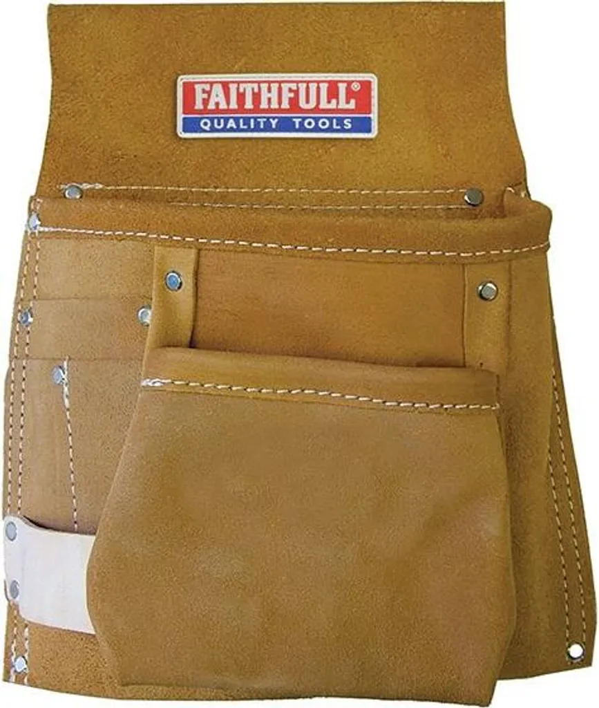 Sac à clous et porte-outils Faithfull - Tablier de ceinture en cuir