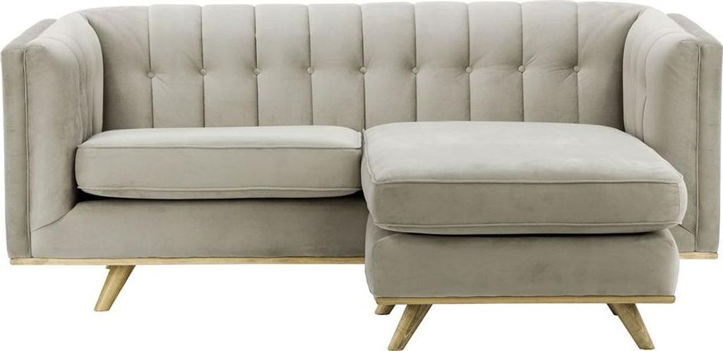 Ecksofa Vicenza beidseitig montierbar-Velluto 15-wax black