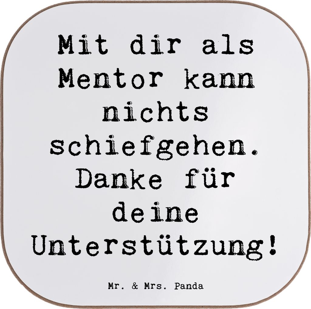 Mr. & Mrs. Panda Untersetzer für Gläser Spruch Beste Mentor Produktbild 