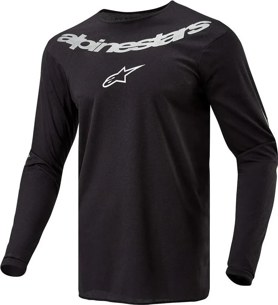 Maillot moto cross Alpinestars Fluid Graphite noir léger L - 7