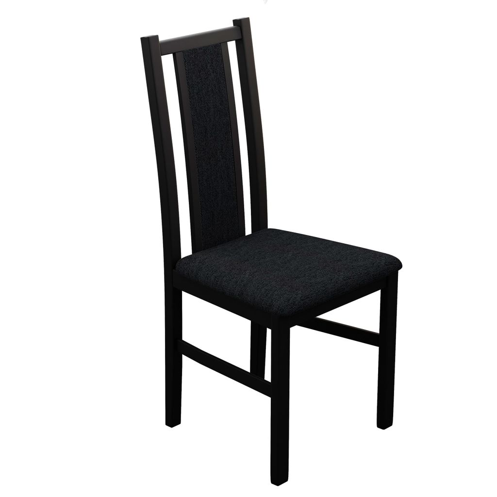Gepolstertes Esszimmerstuhl TANO Stuhl Esszimmer Beige Polstersessel Küchenstuhl Samtbezug Schwarz Essstühl Neve 100