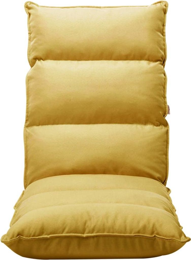 vidaXL Bodenstuhl Faltbar Senfgelb Stoff