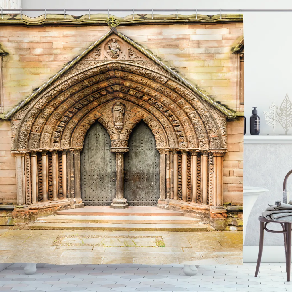 Tenda da Doccia Rustica Medievale 175x180cm | Stile Antico