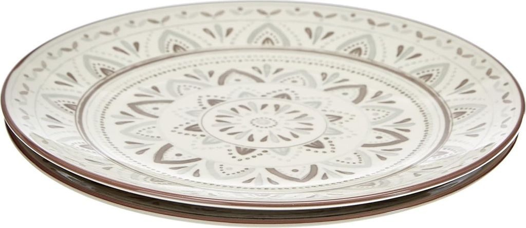 Bordenset Valencia - 2-teilig Keramik 21,5 cm Braun