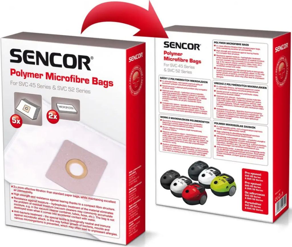 Sencor SVC 45/52, SVC 45RD/WH/BK/BL/GR, SVC 52BK/GR/WH, 5 Zdjęcie produktu 