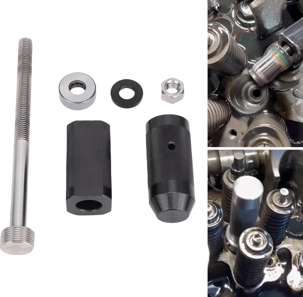 Set di installazione per la rimozione dei manicotti degli iniettori, 6 pezzi 9U 6891 Ricambio in acciaio ad alta resistenza per motori Caterpillar 3406E C10 C12 C15 C16 C18