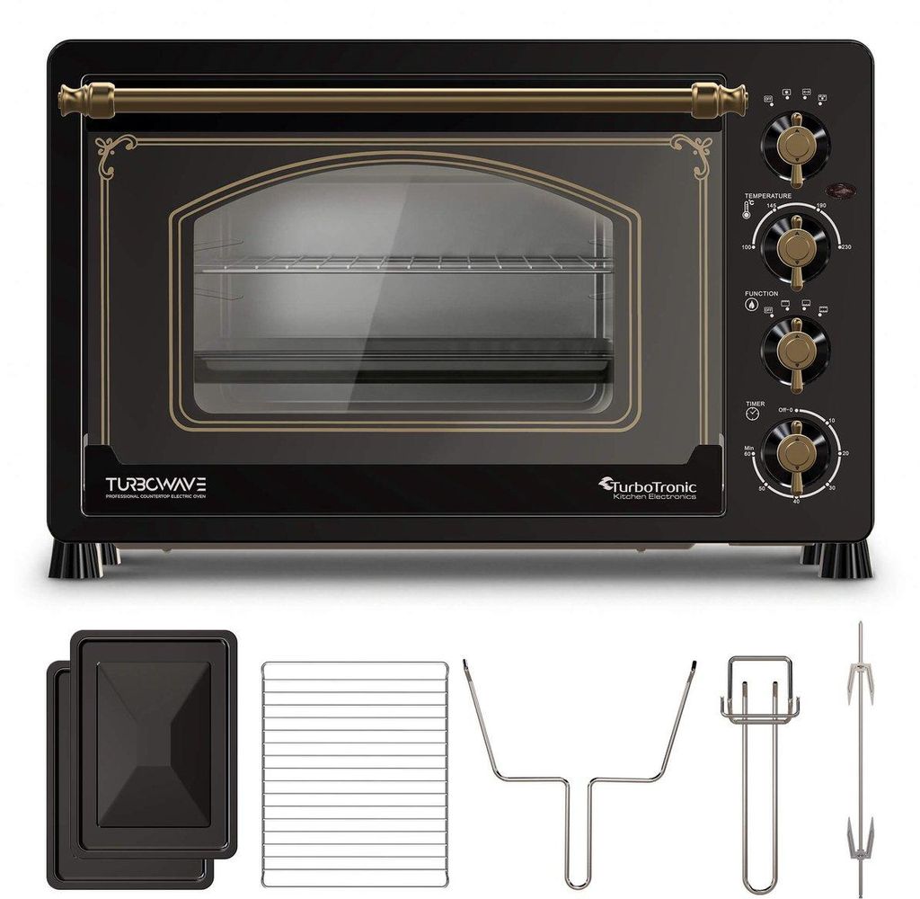 TurboTronic Minibackofen Retro – EV45R – 45 l, 2000 W, Produktbild 