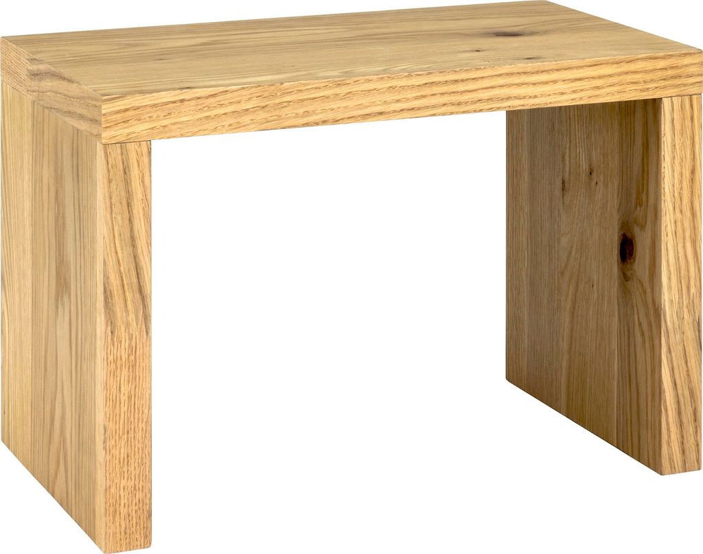 HAKU Möbel Beistelltisch eiche - Echtholzfurnier, Wabenplatte, B/H/T: 50x35x30 cm