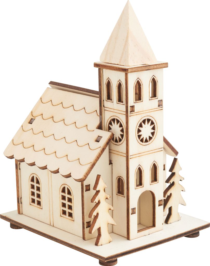 VBS Holzbausatz "Kirche" inkl. LED Produktbild 