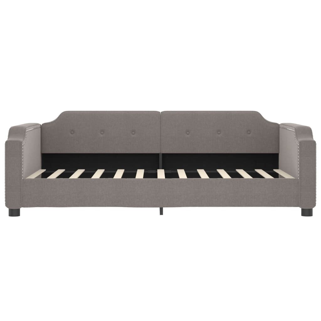 "im Sonderangebot"Bettgestell/Tagesbett - CLORIS - Einzelbett - Taupe 100x200 cm - Einfache Montage - Stoff - NeuMöbel2754020