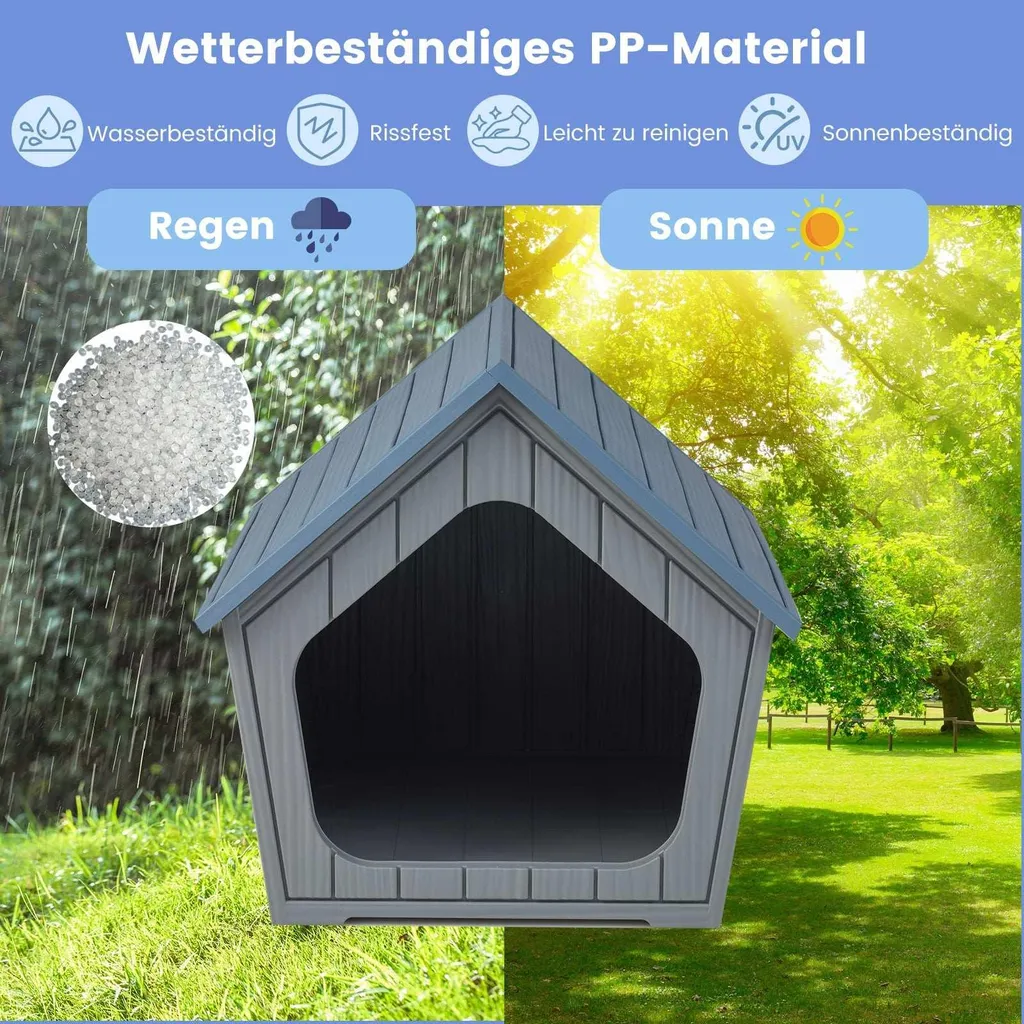 Maisonnette pour chat extérieure étanche et ventilée en résine durable