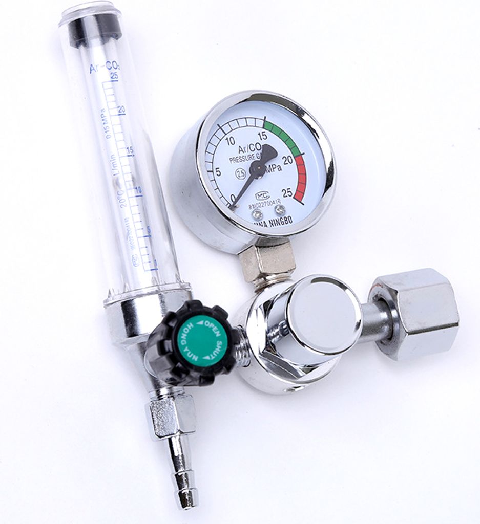 0-25Mpa Argon Regler CO2 Mig Tig Durchflussmesser Gas-Regler Durchflussmesser Schweißen Schweißer Manometer Druckminderer