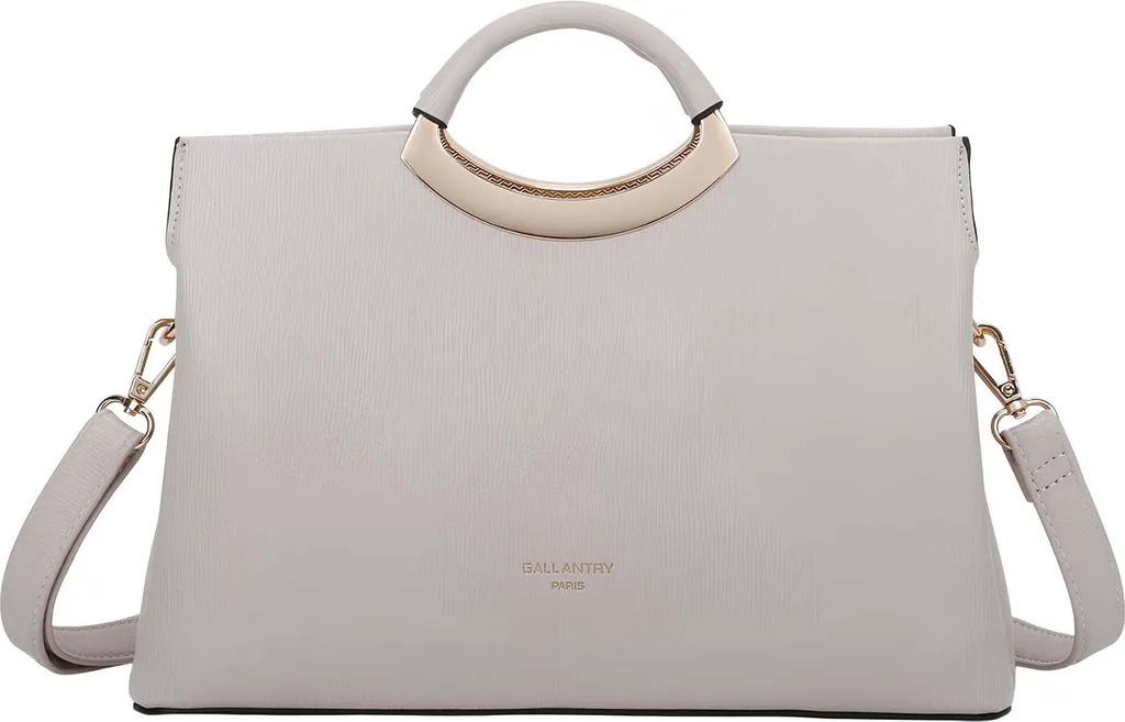 Sac à main beige rigide cuir grainé : l'accessoire chic et organisé