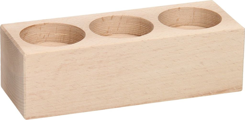 Tee -Lichthalter Rechteck Buche Holz