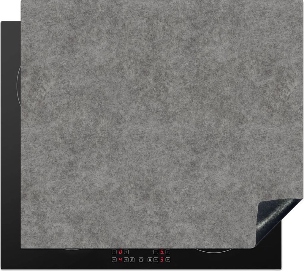 KitchenYeah Herdabdeckplatte Beton - Textur - Muster , 60x52cm, Küche Deko, Glaskeramikkochfeld Herdabdeckung, Abdeckplatte fùr Kochfeld