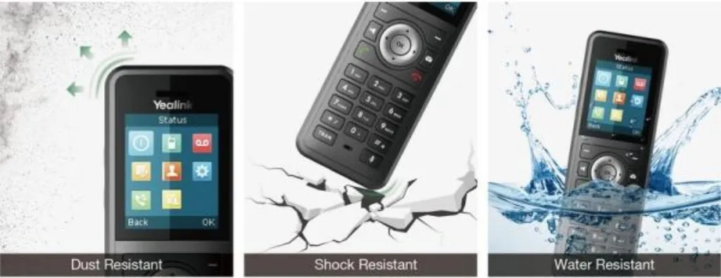 Téléphone DECT Yealink W59R combiné sans fil robuste avec Bluetooth