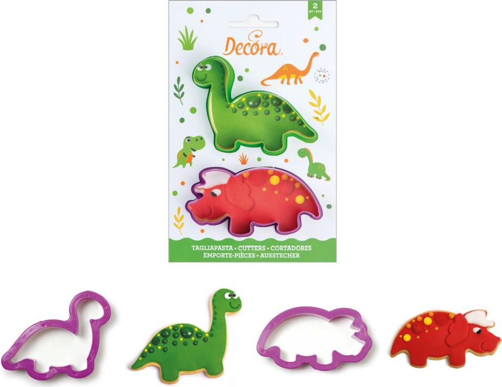 Plastikausstecher Dinosaurier 2 Stück