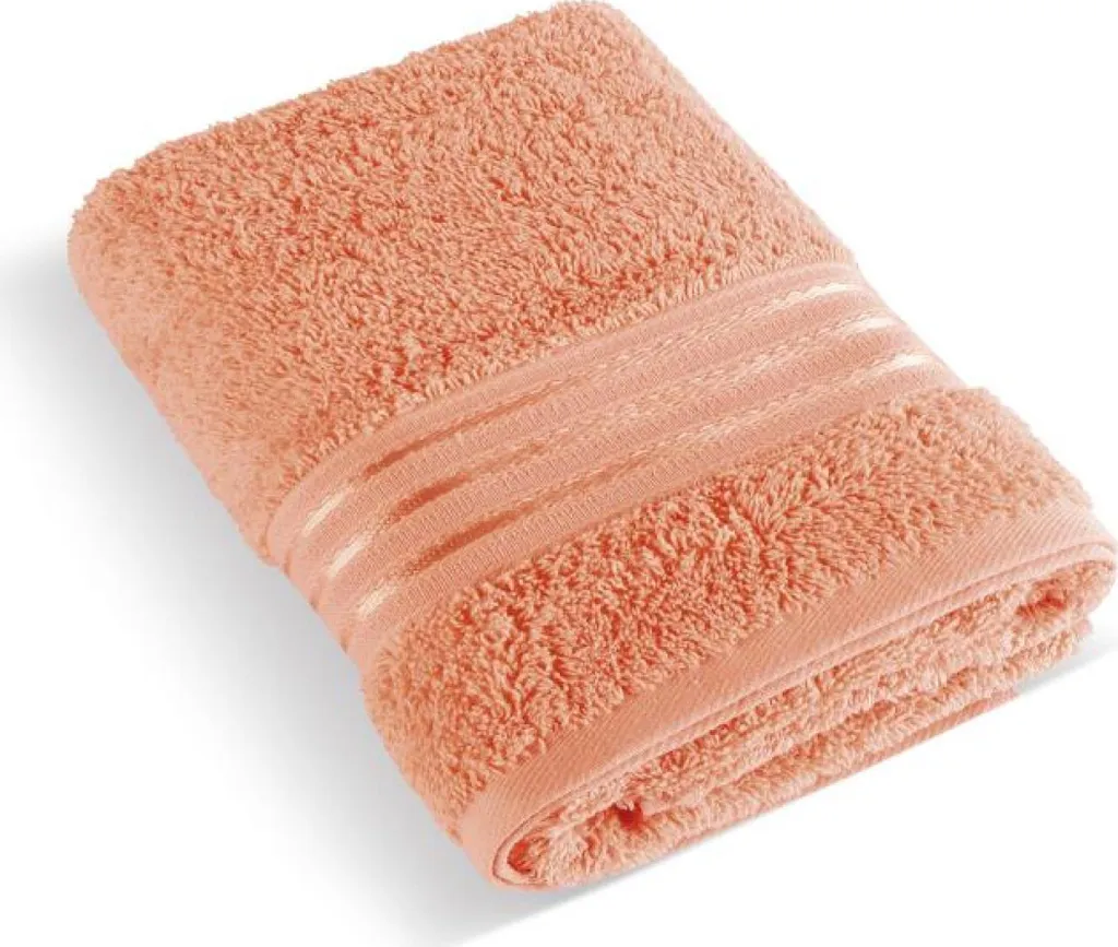 Asciugamano Doccia Linie 70x140 Salmone | Spugna Cotone 500g Resistente