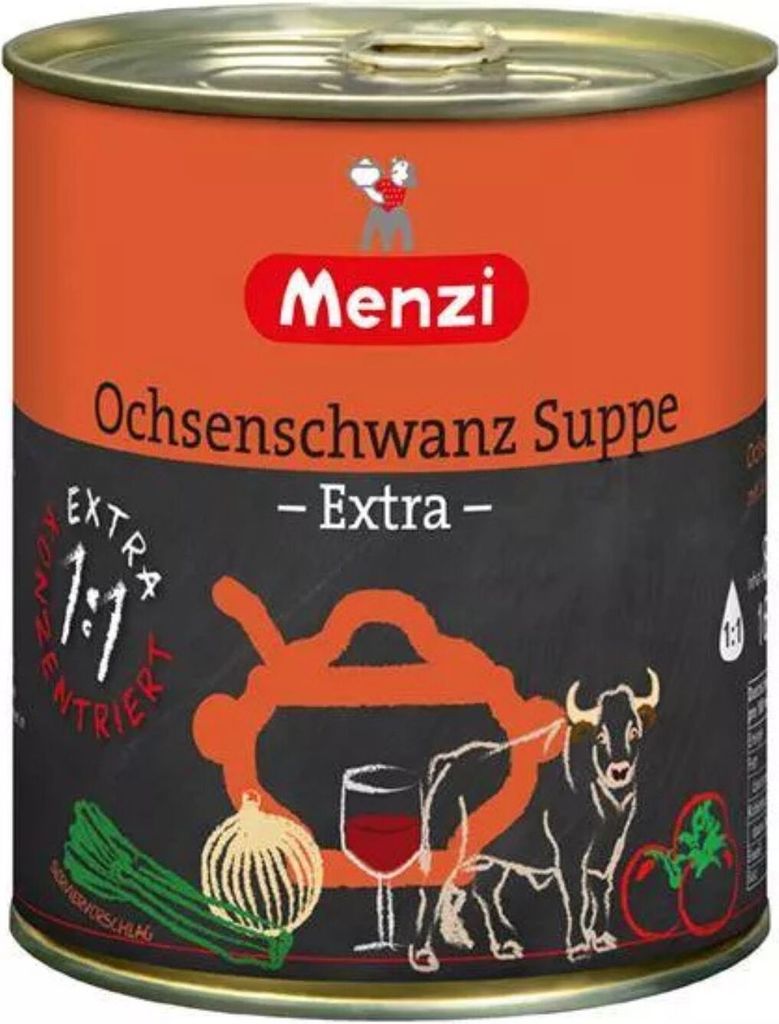 Zuppa di coda di bue Menzi 1:1 extra, 800ml Immagine del prodotto 