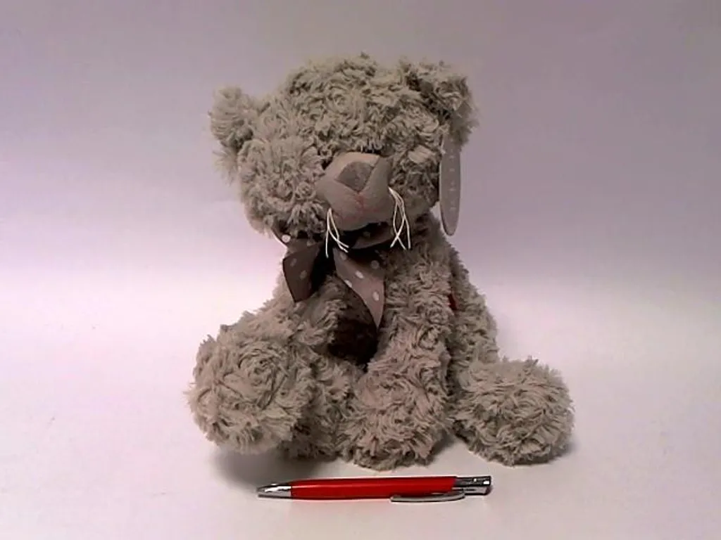 Mascotte de chat Beatrice gris 25 cm - Peluche chat douce et réaliste