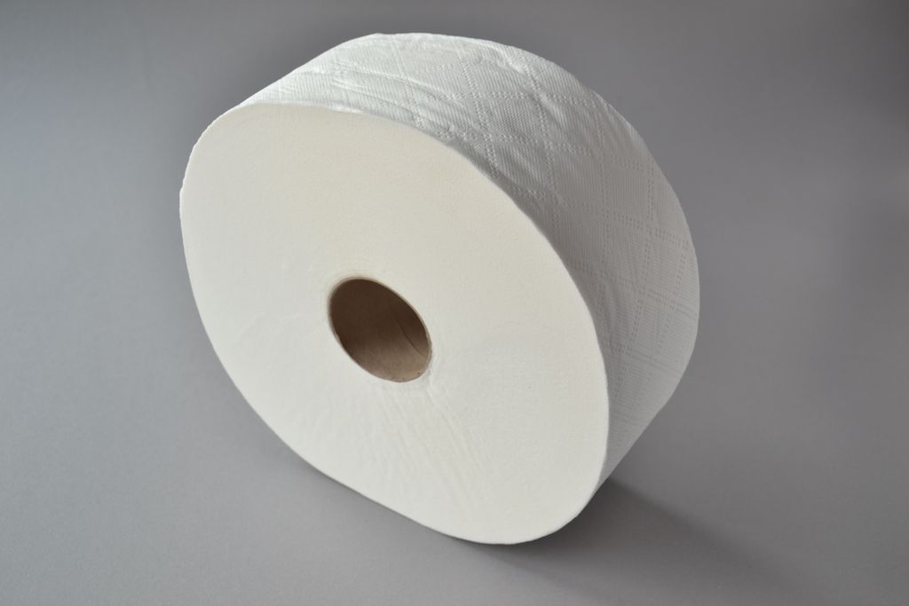 6 Jumbo Toilettenpapier WC Papier-2-lagig Rollen XXL Klopapier 360m weiß 