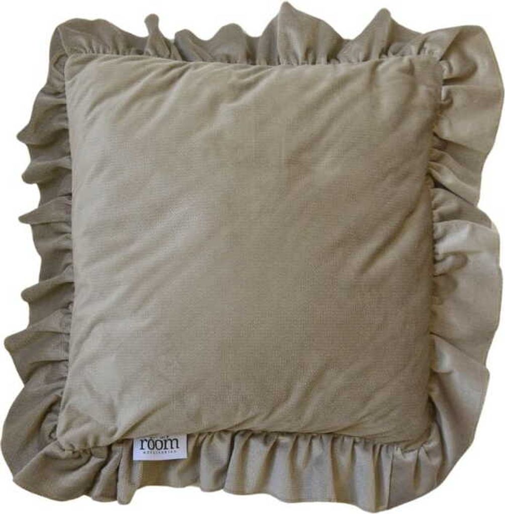 Bettwäsche Mit Rüschen Kissenbezug Kissenhülle 40X40 Cm Boho Beige