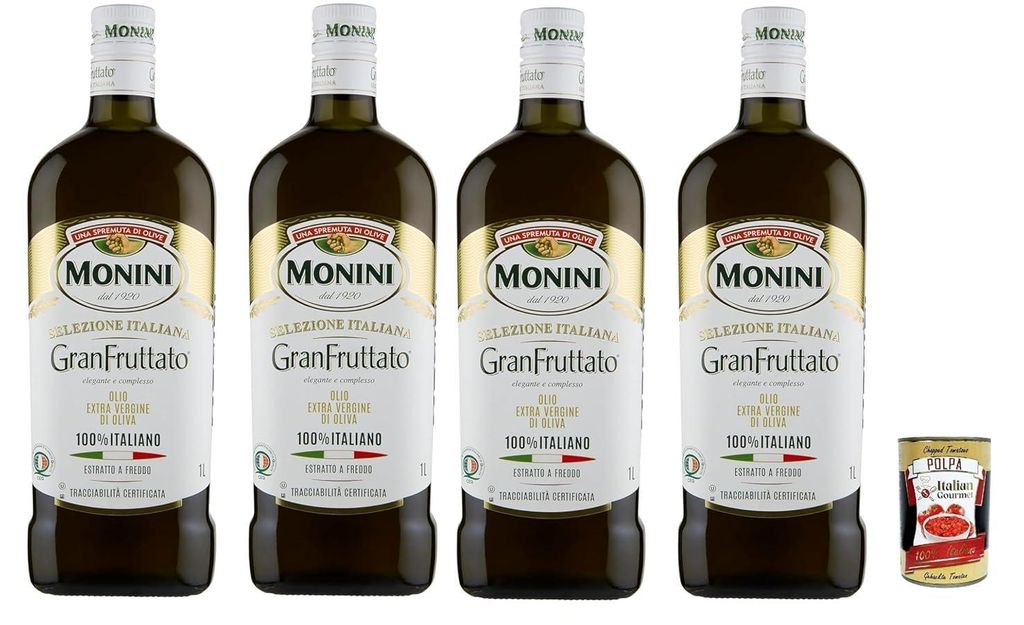 Monini Italian Gourmet Bundle 4 x 1 L + Italian Gourmet Produktbild 