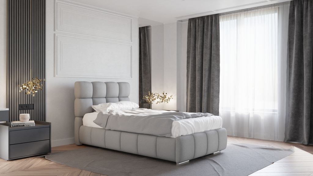 BLISS Polsterbett mit Bettkasten, mit Matratze CIRA (Multi, 7-Zonen, Kokos)