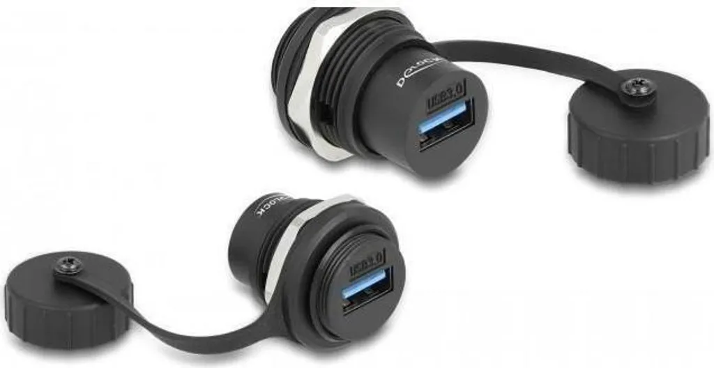 Embase USB de Panneau pour Extérieur IP67 Débit 5 Gbps Delock