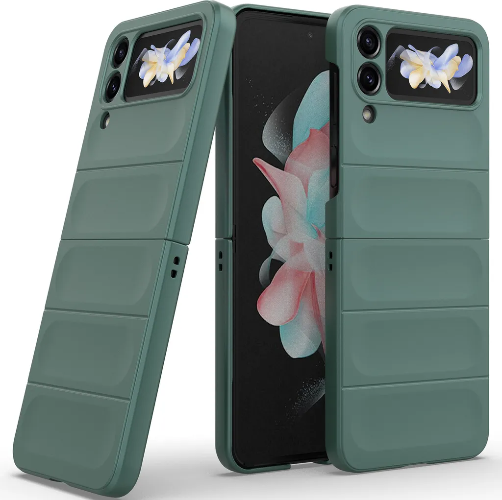 Samsung Z Flip 4 Cover Rigida Verde - Anti-Scivolo e Protettiva 5G