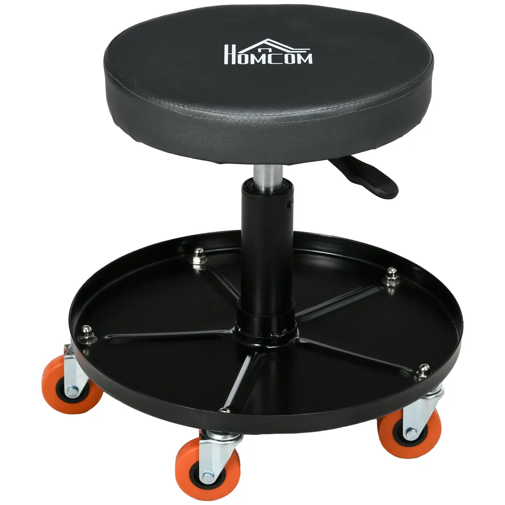 Tabouret de réparation automobile pour garage avec hauteur personnalisable