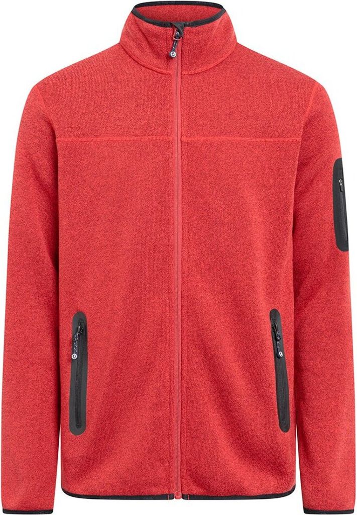 Sea Ranch Sidney Fleece Mit Durchgehendem Reißverschluss Rot L Mann Rot L