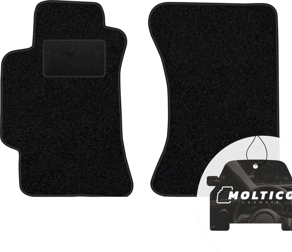 Set Tappeti Anteriori Subaru Impreza 00-07 Velours Nero moto-MOLTICO