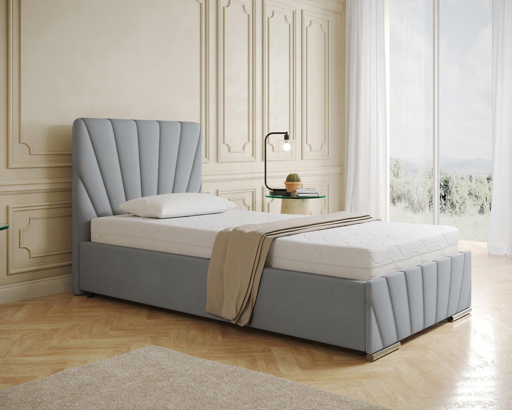 Polsterbett RAY - Komfortbett mit Stauraum, Einzelbett,