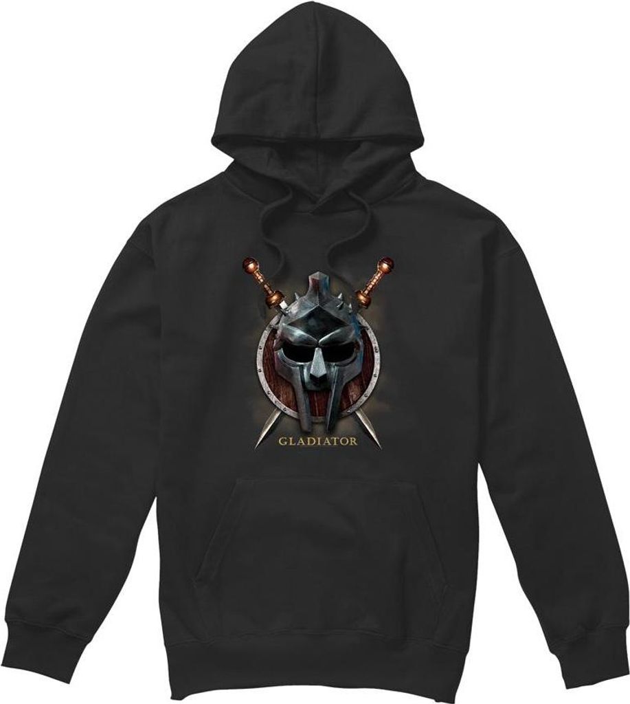 Gladiator - "Maximus" Kapuzenpullover für Herren TV9167 (XXL) (Schwarz)