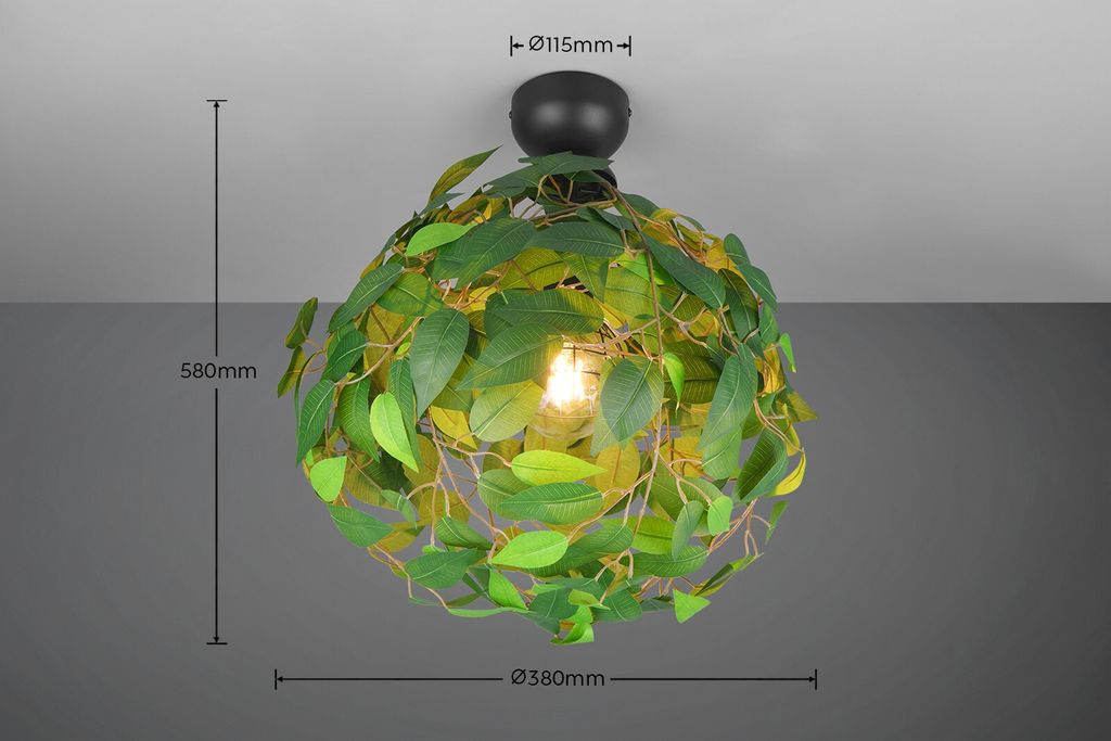 Bladeren plafondlamp Leavy Ø 38cm Productafbeelding 
