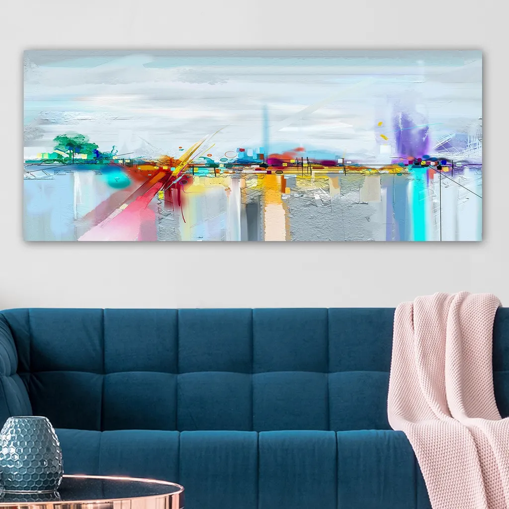 Wallity YTY1041141790 Tableau Multicolore sur Toile 50x120 cm ERN1165