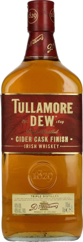 Tullamore D.E.W. Irish Whiskey CIDER CASK Finished 40% Vol. Produktbild 