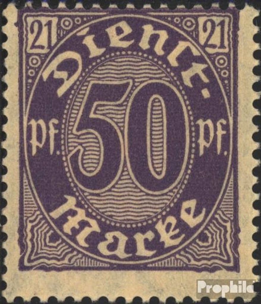 Briefmarken Deutsches Reich 1920 Mi D21 gestempelt Ziffern mit 21