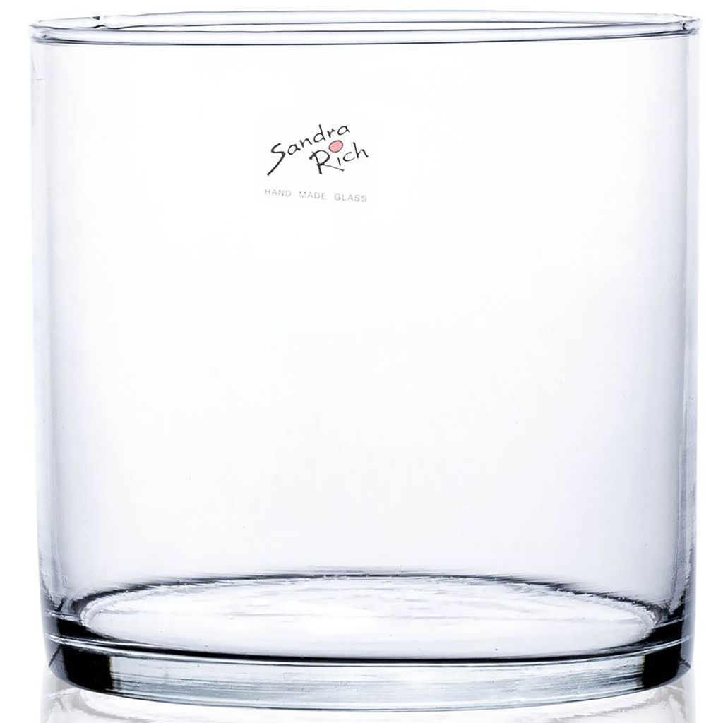 Vase CYLI cylindrique en verre fait main d15x15cm MOM 6pcs Image du produit 