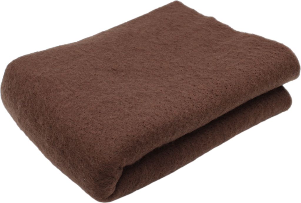Vorfilz / Nadelfilz aus Wolle - Farbe Braun - 50cm x 145cm Produktbild 