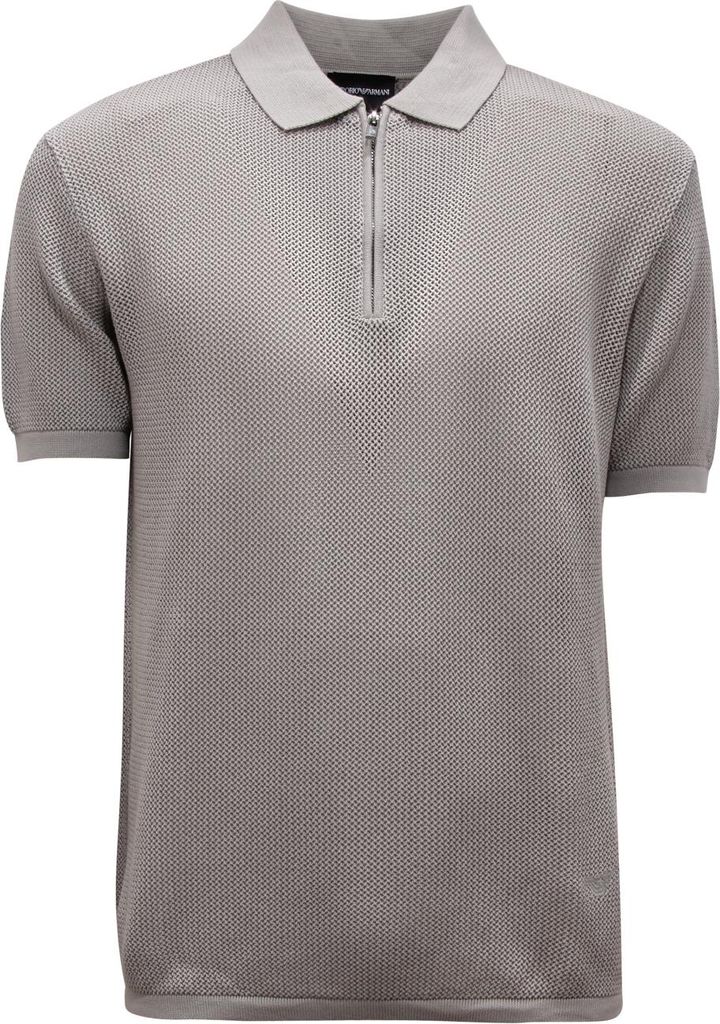 I3413 Polo Uomo Emporio Armani Man Zip Knit Polo