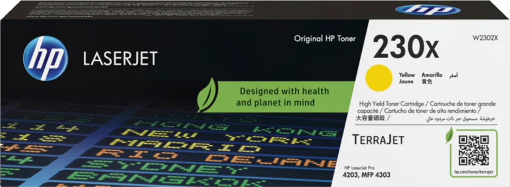Toner Jaune HP 230X W2302X Haute Capacité pour Imprimante Laser