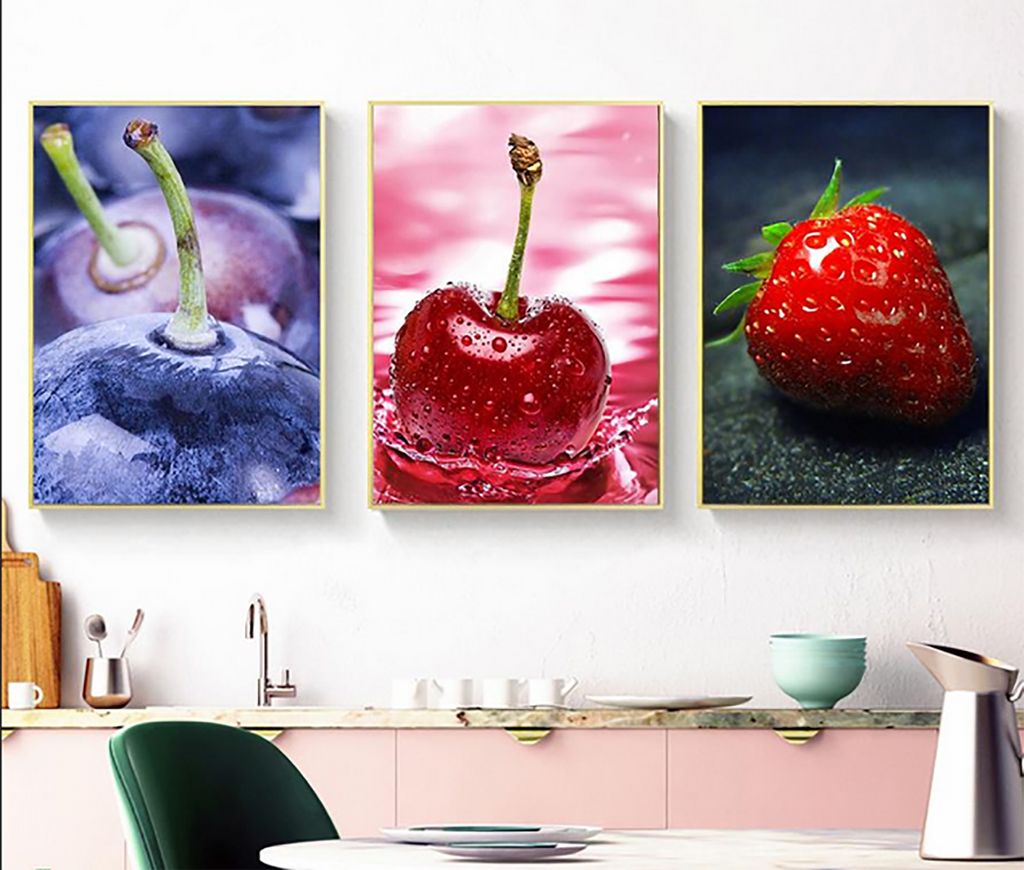 TPFLiving Kunstdruck LW-1734 (OHNE RAHMEN) Poster - Leinwand - Wandbild - Hochauflösender Giclée-Druck, langlebig und hochwertig - Dekoration Kü...