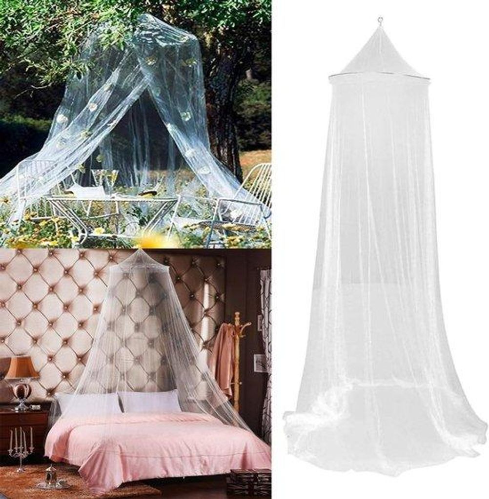 Drahtloses, opvouwbares Insektenschutznetz für Doppelbett - waschbar - für Schlafzimmer, Garten, Camping
